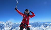 Mountaineer on Mera Peak, Nepal